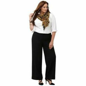 Lane Bryant high waisted palazzo pants